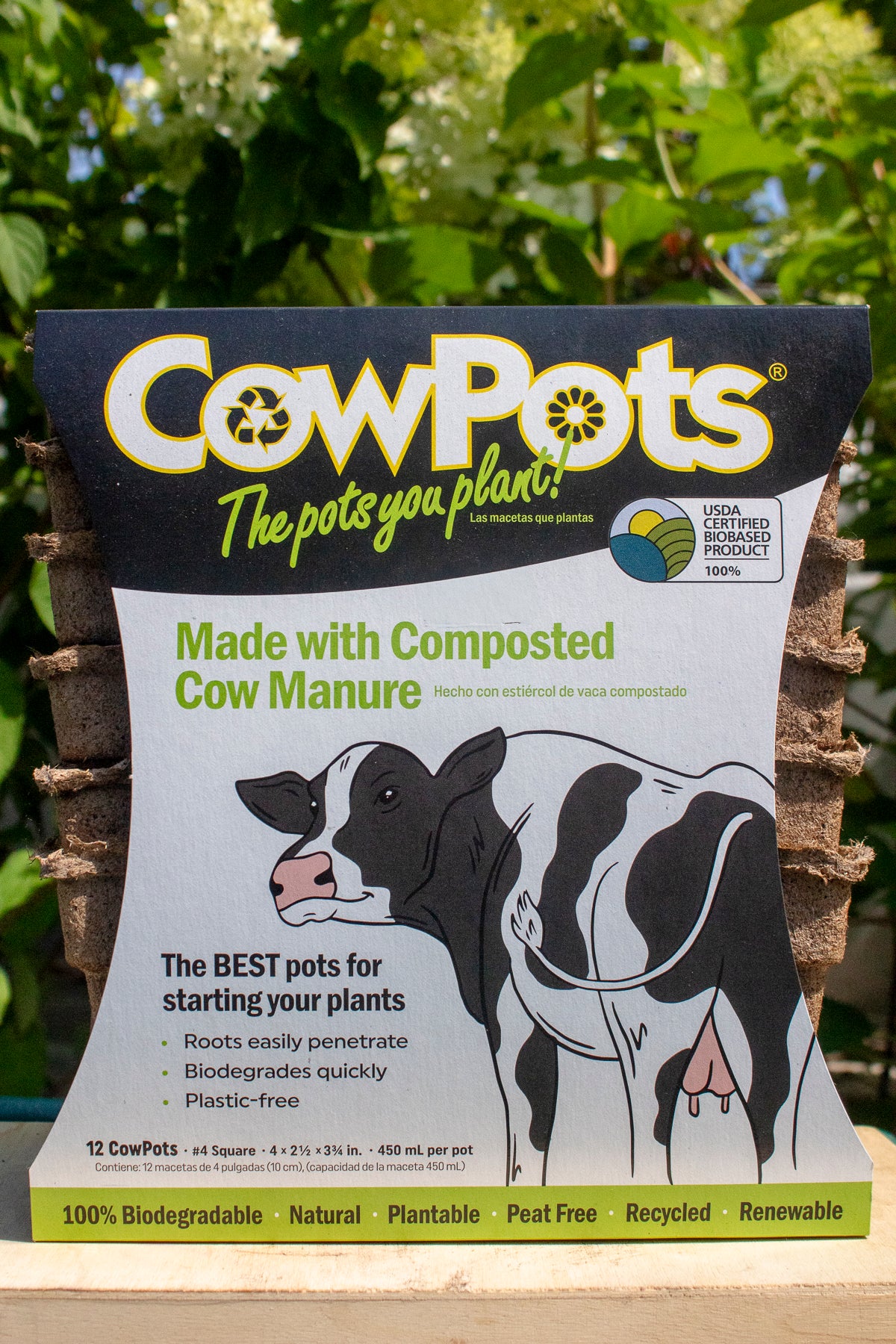 manure plant pots CowPots™ Biodegradable Pots – Lisena Garden Center