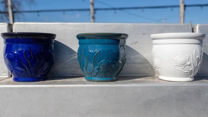 Michael Carr Ceramic Sea Theme Planters